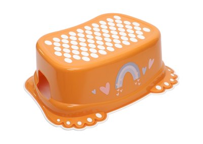 Tega Baby Stolička, schůdek s protiskluzovou funkcí Eco Duha, hořčicový