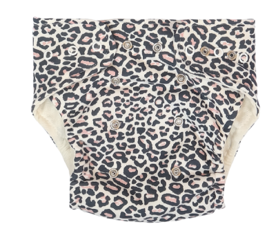 Mamatti Látková plenka EKO sada - kalhotky + 2 x plenka, Gepardík, vel. 5 - 14 kg