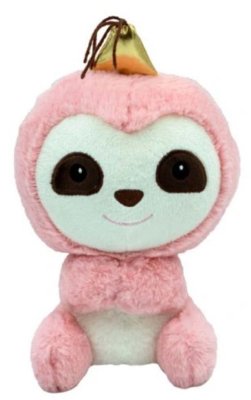 Babyono Plyšová hračka Tulilo Lenochod Olík, 23 cm - růžový