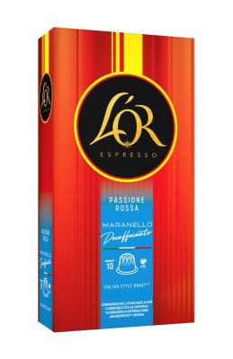 L'OR Espresso Passione Rossa Maranello Decaffeinato kávové kapsle 10 ks