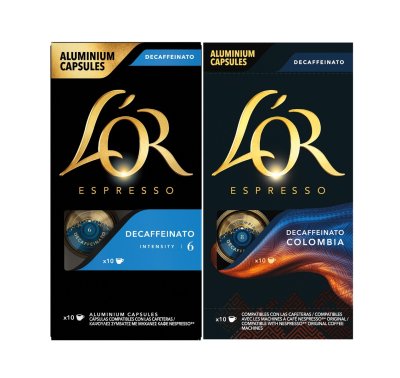 L'OR Espresso Decaffeinato&Colombia kávové kapsle 2x10 ks