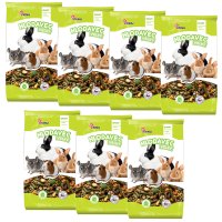 Akinu Kompletní menu krmivo pro velké hlodavce a králíky 7 x 1 kg