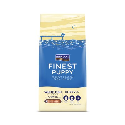 Fish4Dogs Granule malé pro štěňátka Finest bílá ryba s bramborami 6 kg, 2m+