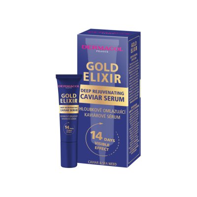 Dermacol Gold Elixir Hloubkově omlazující kaviárové sérum 12 ml