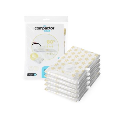 Compactor Compress L 70 x 100 cm 100 litrů vakuové úložné pytle s vůní vanilky 5 ks