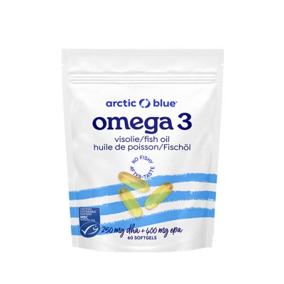 Arctic Blue Omega 3 250 mg DHA + 400 mg EPA 60 gelových kapslí