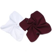 Mamo Tato Mušelínové plenky Lux, 2D sada 60x60 cm, bílá/bordó