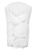 Baby Nellys Klasická retro zavinovačka NATURE šněrovací s výplní - světle šedá