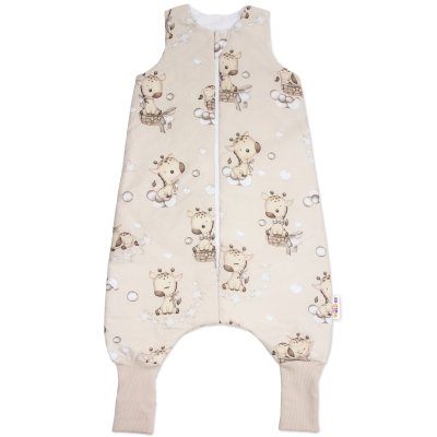 Baby Nellys Spací vak se zahrnovacími nohavičkami Baby Giraffe, vel. M, 86/104