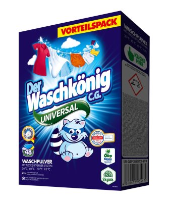 Der Waschkönig Universal Prací prášek 2,88 kg 48 dávek