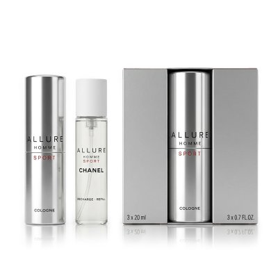 Chanel Allure Homme Sport EDC plnitelný 20 ml + EDC náplň 2 x 20 ml M