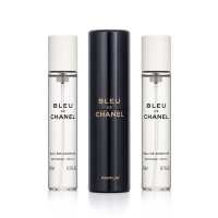 Chanel Bleu de  Parfém kapesní sprej plnitelný 20 ml + Parfém náplň 2 x 20 ml M x 20 ml M
