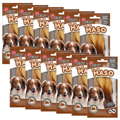 Akinu Ucho vodního buvola se záuškem pamlsek pro psy 12 ks