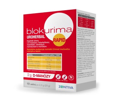 Blokurima Uroherbal Rapid 2g D-manózy sáčky 10x2.3g