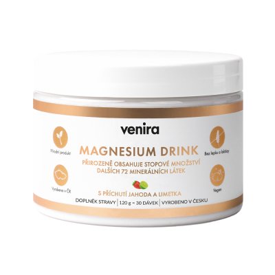 Venira Magnesium drink jahoda-limetka 120 g