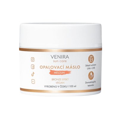 Venira Opalovací máslo bronze meloun SPF25 100 ml