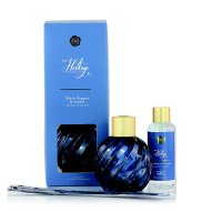 Ashleigh & Burwood London Dárková sada skleněný difuzér BLUE s náplní BLACK PEPPER & AMBER 150 ml