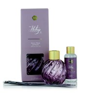 Ashleigh & Burwood London Dárková sada skleněný difuzér MAUVE s náplní VELVET PLUM & CASSIS 150 ml