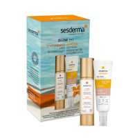 Sesderma C-VIT Radiance Jemný krém + Repaskin Tónovací krém SPF50 2 ks