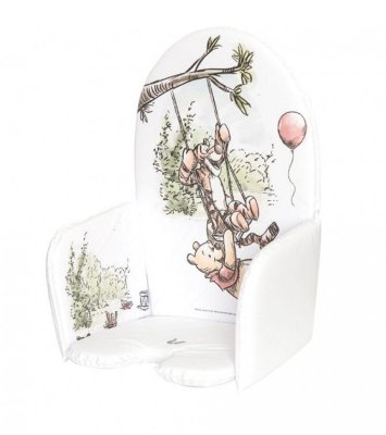 Keeeper Vložka do jídelní židlíčky Medvídek Pú a přátelé, bílá