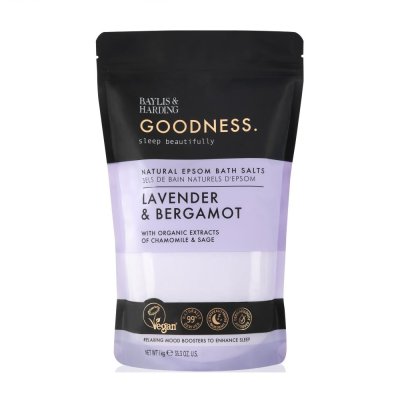 Baylis & Harding Sůl do koupele Goodness Sleep levandule a bergamot 1 kg