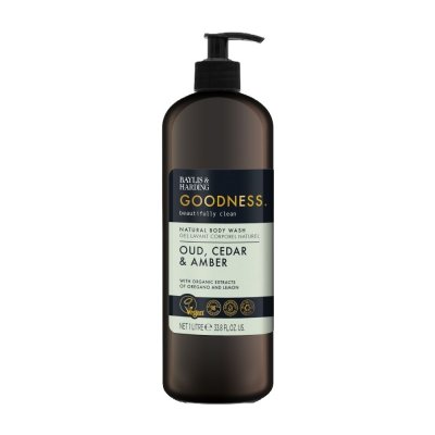 Baylis & Harding Přírodní sprchový gel Oud, Cedr & Ambra 1000 ml
