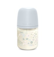 Suavinex Wonderland Skleněná láhev fyziologická SX PRO průtok S 0m+ 120 ml 1 ks liberty modrá