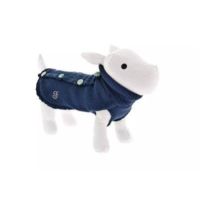 ferribiella Svetr s kožešinkou modrý, Velikost: 27 cm