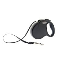 ferribiella Samonavíjecí vodítko - černé M