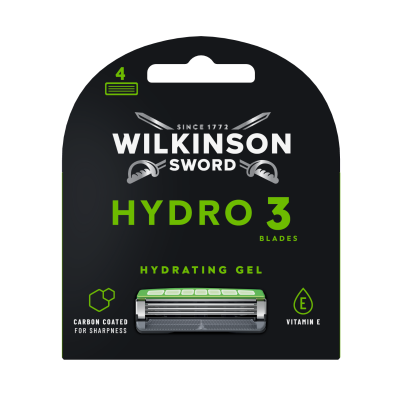 Wilkinson Hydro 3 Black Edition náhradní hlavice 4 kusy