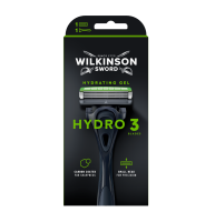 WILKINSON Hydro 3 Black Edition holící strojek + 1 náhradní hlavice