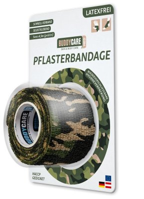 BUDDYCARE®MED Náplast 5 cm x 4,5 m zelený maskáč