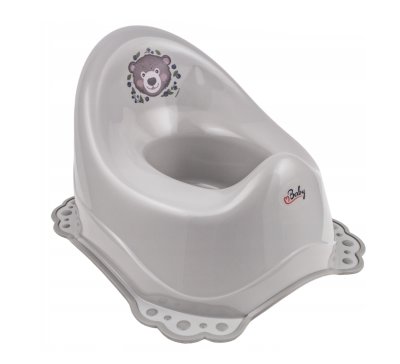 Maltex Protiskluzový nočník - Medvídek, šedý