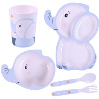 BocioLand Sada dětského nádobí 5D pro děti - Slon
