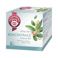Teekanne Vitalita + koncentrace s vitamínem B5 porcovaný čaj 10x1,8 g Teekanne Vitalita + koncentrace s vitamínem B5 porcovaný čaj 10x1,8 g