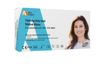 Alltest TEST TSH rychlý kazetový test (plná krev) 1 ks