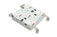 SENSILLO Dětský sedák na židli 32x32x8cm - šedý se srnkou