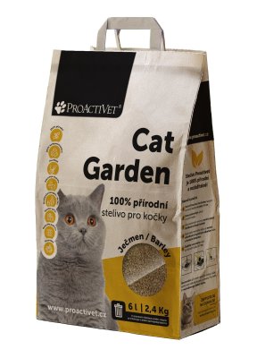 Proactivet Cat Garden 100% přírodní stelivo Ječmen 2,4 kg