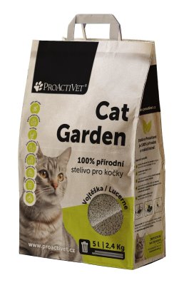 Proactivet Cat Garden 100% přírodní stelivo Vojtěška 2,4 kg