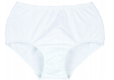 Angelika Bavlněné kalhotky s vysokým pasem, 6ks v balení, bílé, vel. 3XL
