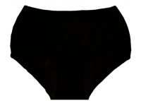 Angelika Bavlněné kalhotky s vysokým pasem, 6ks v balení, černé