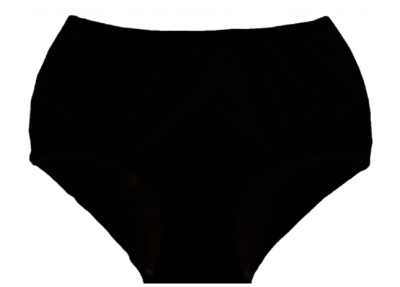 Angelika Bavlněné kalhotky s vysokým pasem, 6ks v balení, černé