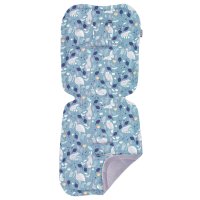 Mamo Tato Vložka do kočárku prošívaný Velvet PREMIUM Lesní svět, zelená/šedá