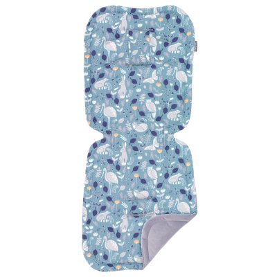 Mamo Tato Vložka do kočárku prošívaný Velvet PREMIUM Lesní svět, zelená/šedá