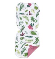 Mamo Tato Vložka do kočárku prošívaný Velvet Premium - Kapradinky, starorůžová