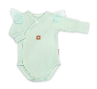 Baby Nellys Rostoucí souprava 3D Lux, Sweet Angel - mátová, 68/74