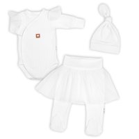 Baby Nellys Rostoucí souprava 3D Lux, Sweet Angel - bílá, 68/74