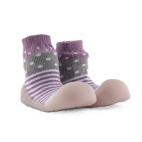 Chameleon ponožkové botičky Lilac Polka vel. 135