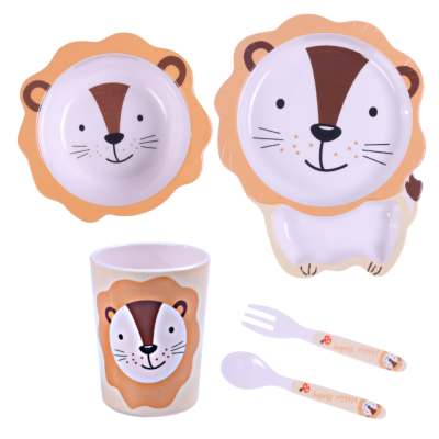 BocioLand Sada dětského nádobí 5D pro děti - Lvíček