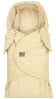 Little Elite Zavinovací deka s kapucí , 100 x 115 cm, Andělská křídla - béžová
